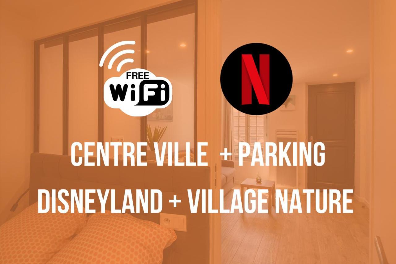 FREE Parking - Self Checkin Automatique - 9 min Disney - LE ZEN - COSYRENTING Villeneuve-le-Comte Exterior foto