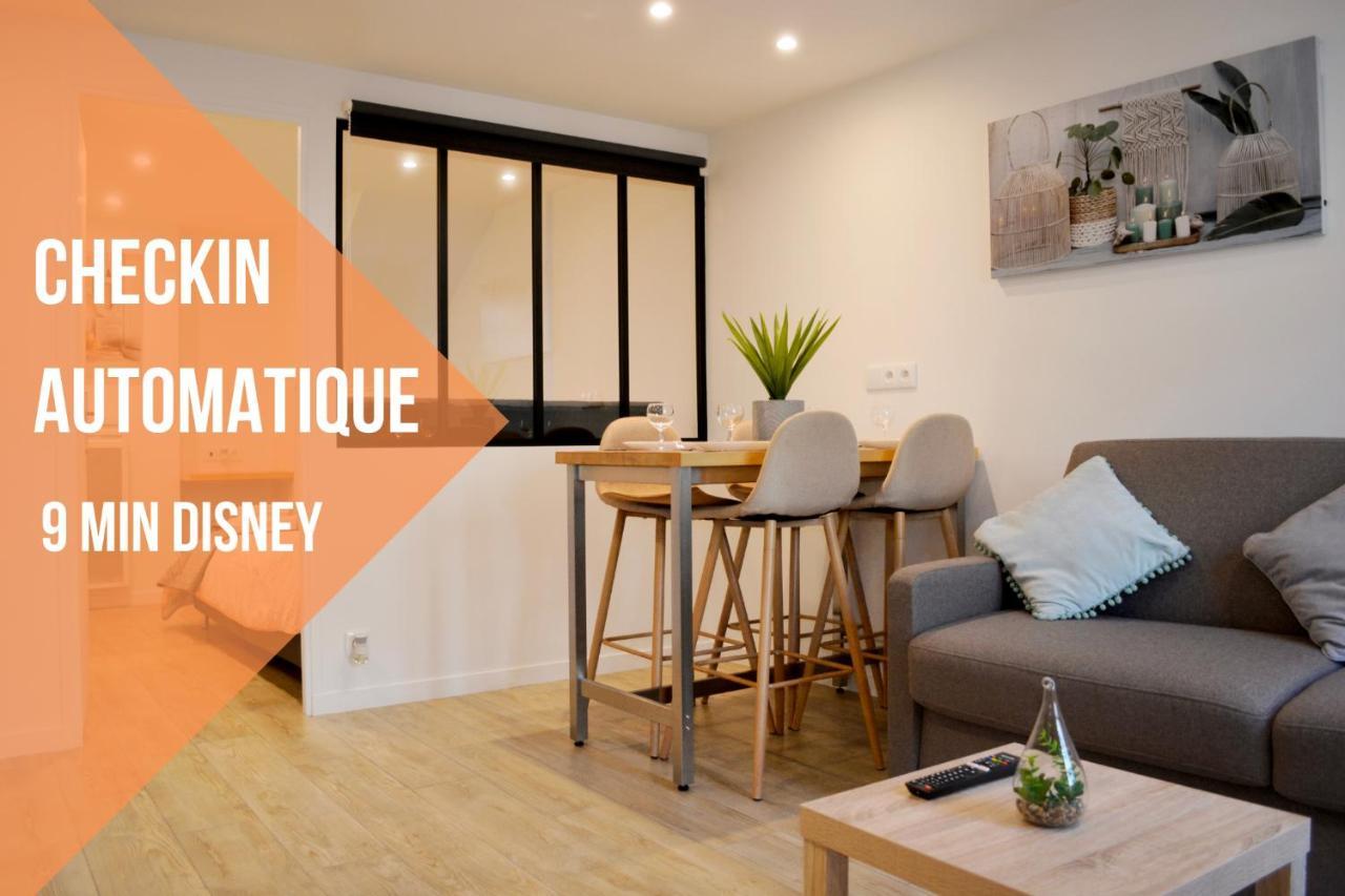 FREE Parking - Self Checkin Automatique - 9 min Disney - LE ZEN - COSYRENTING Villeneuve-le-Comte Exterior foto